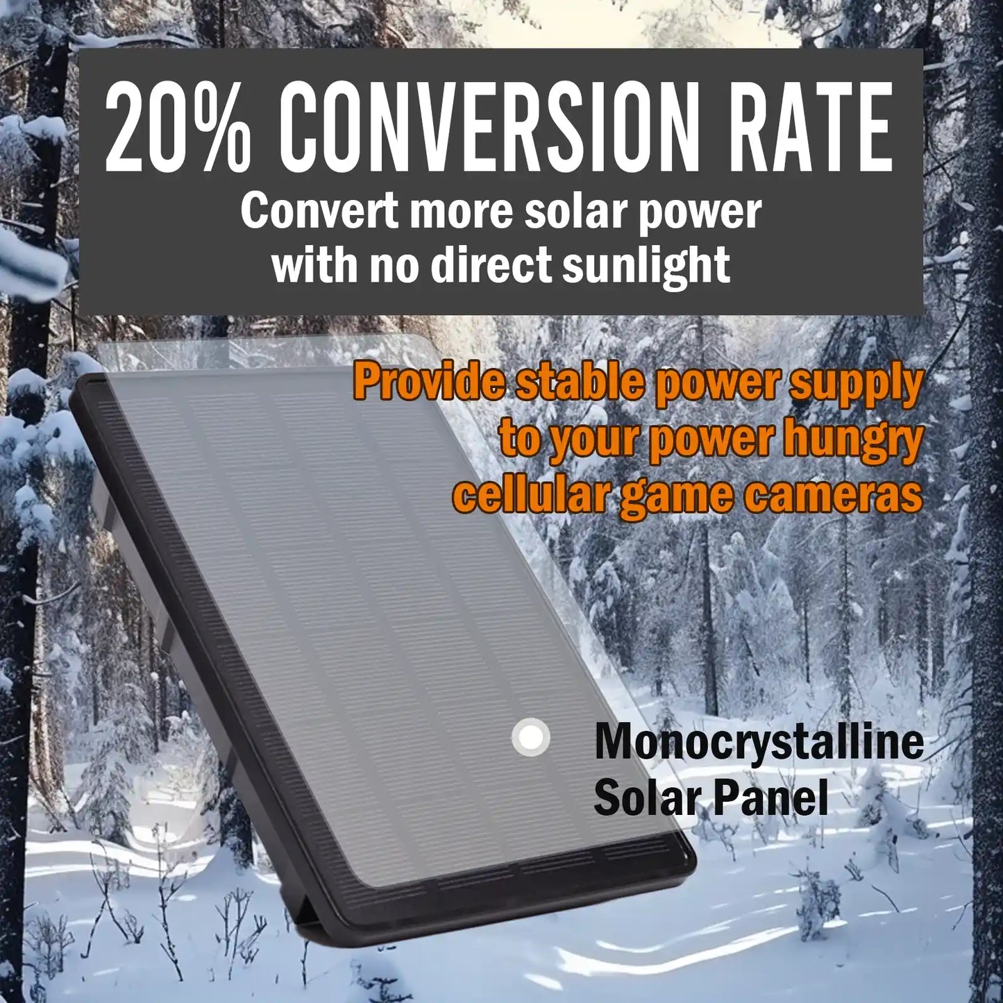 PowerMax - 4W Solar Panel Battery w/ 8000mAh Li-ion Battery